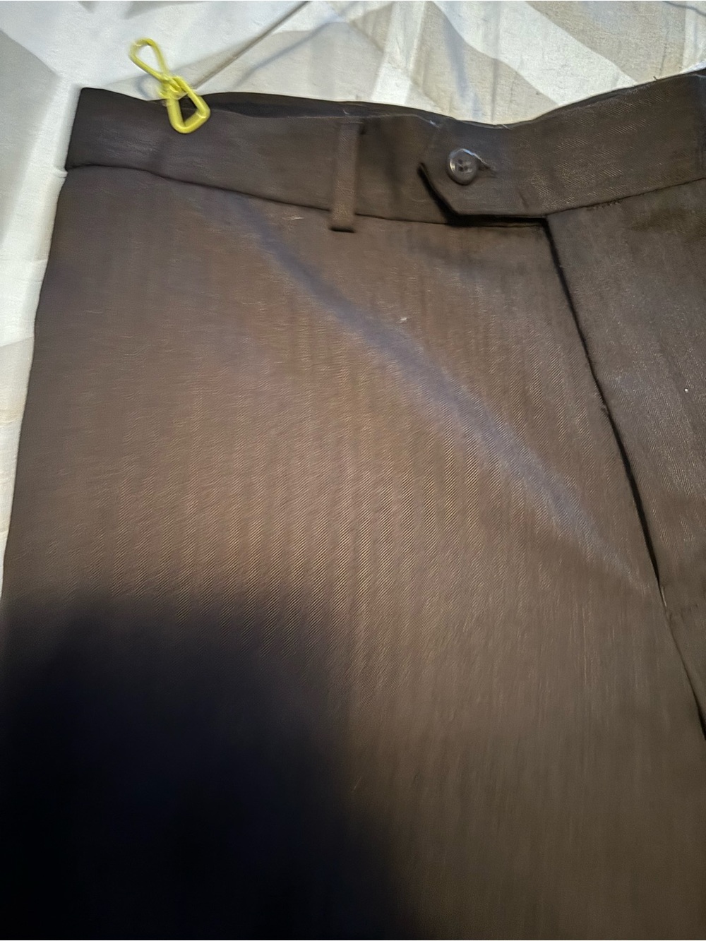 Stafford Men's Dark Brown Dress Pants